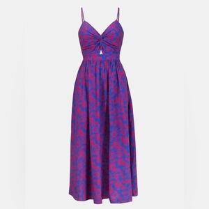 Elegant Purple and Pink Women's Dress